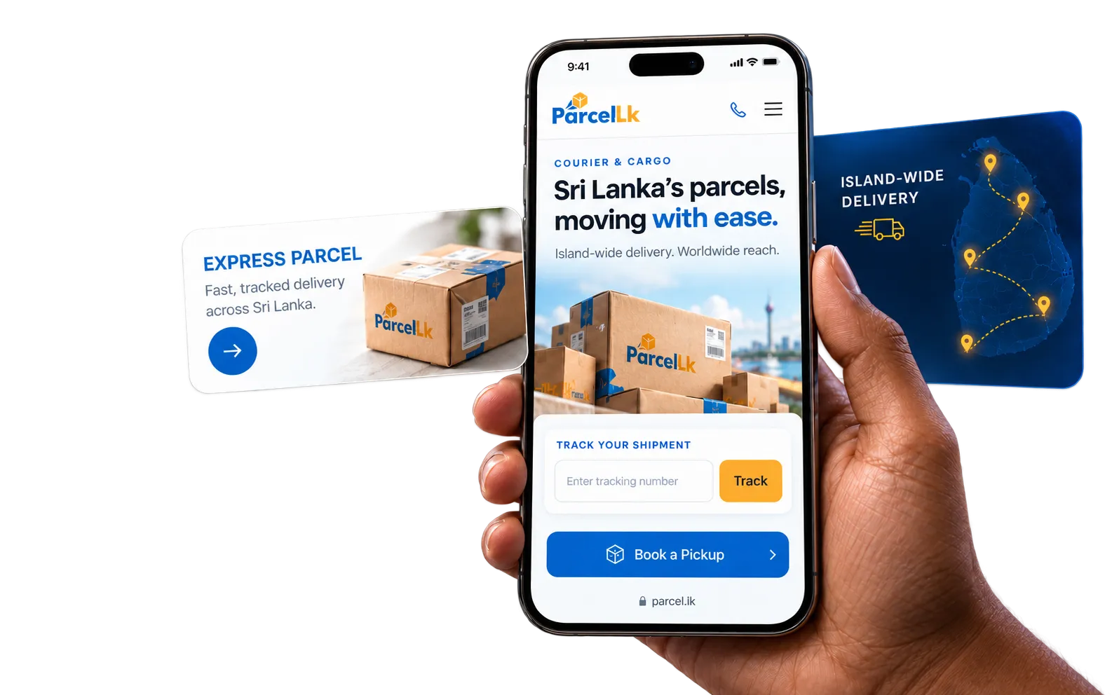 Parcel.LK interface details