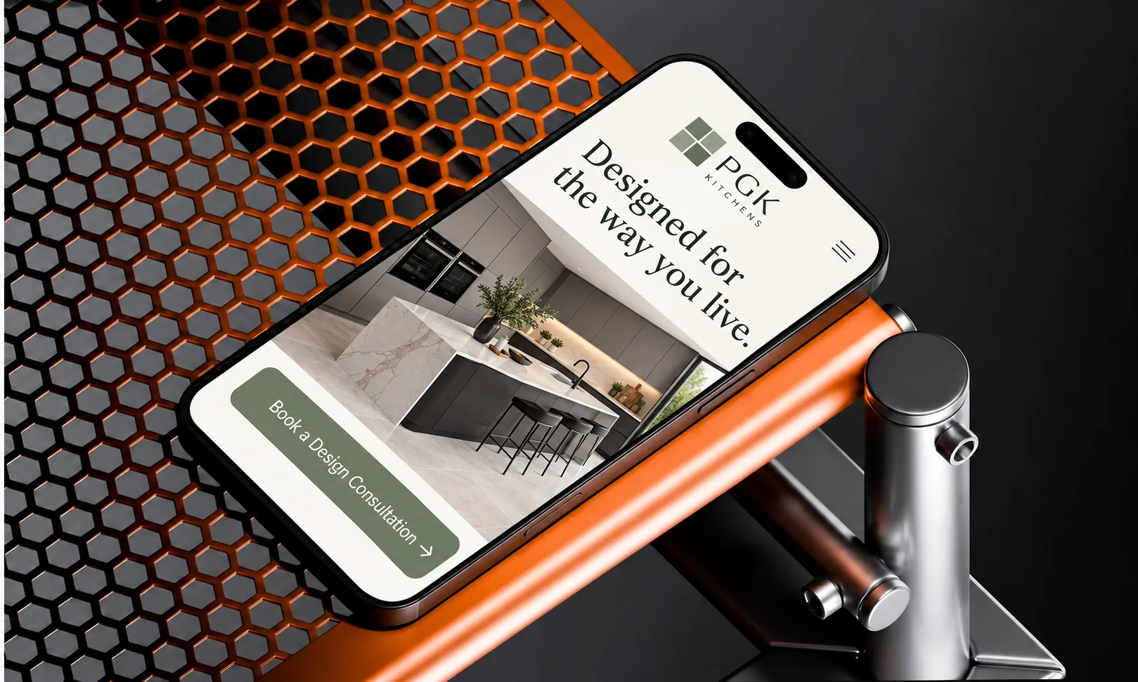 PGK website mockup